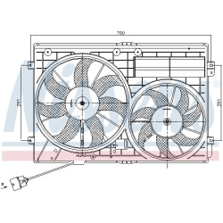 ventiliatorius, radiatoriaus
                                NISSENS                                85643, NISSENS, 85643, au