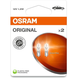 Osram lemputės W1.2W 12V W2x4.6D
OSRAM 2721-2