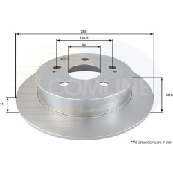 Stabdžių diskas (1VNT), galinis
COMLINE ADC0