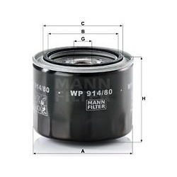 Filtras tepalo
MANN-FILTER WP914/80, MANN-FILT