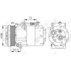Kompresorius kondicionieriaus
NRF 32250, NRF,