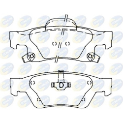 Stabdžių kaladėlės galinės
COMLINE CBP360