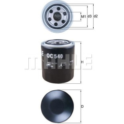 Filtras tepalo
MAHLE OC540, MAHLE, OC540, auto