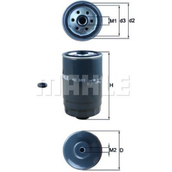 Filtras kuro diesel
MAHLE KC503D, MAHLE, KC503