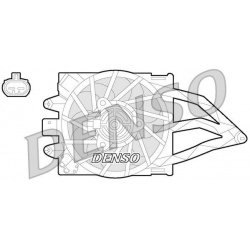 ventiliatorius, radiatoriaus
DENSO DER09057, D