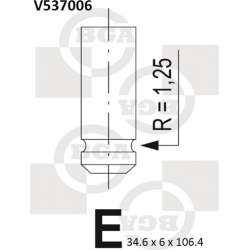 Vožtuvas įsiurbimo
BGA V537006, BGA, V537006